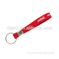 mass production bright red printed words silicone keychain machine